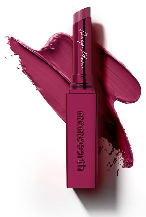 Luxe Matte Long Stay Lipstick with Passion Fruit Oil & Vitamin E -2g | Deep Plum