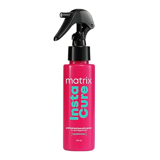 Matrix InstaCure Professional Porosity Spray with Liquid Protein, for Damaged Hair | Reduced Split Ends, Breakage, Knotting | For All Hair Types | Paraben Free, 100ml