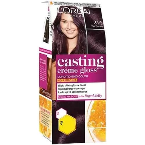 L'ORÉAL Casting Creme Gloss Hair Color - 200 Ebony Black (87.5g+72ml)
