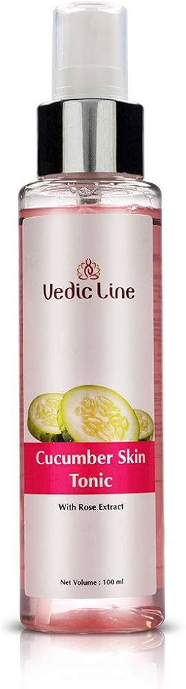 Vedicline Cucumber Skin Tonic, Reduces Acne Breakouts, Oily Skin with Rose & Cucumber Extract for Soft and Smooth Skin, 100ml