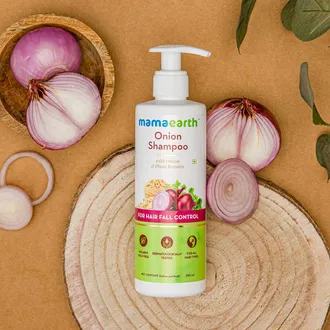  Mamaearth Onion Shampoo with Onion & Plant Keratin, 250 ml