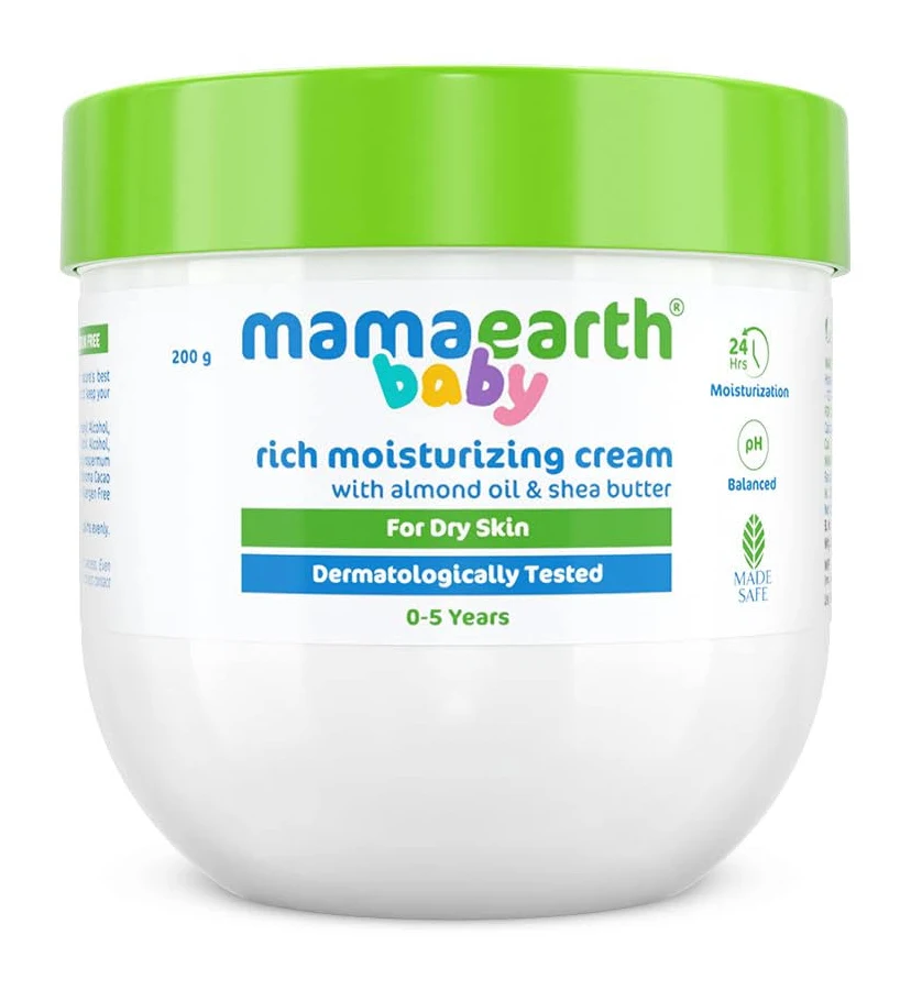 Rich Moisturizing Cream With Almond Oil & Shea Butter For Dry Skin - 200 g