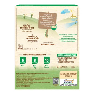 Nestum Baby Cereal Rice Vegetables (From 8 to 24 Months) Powder, 300 gm