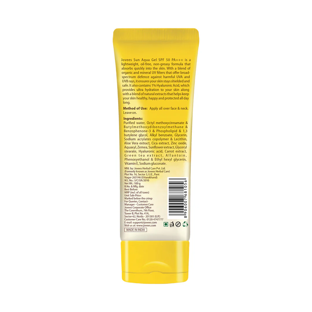 Sun Aqua Gel SPF 50 PA+++ | Perfect for Oily & Combination Skin | Sunscreen For Men & Women
