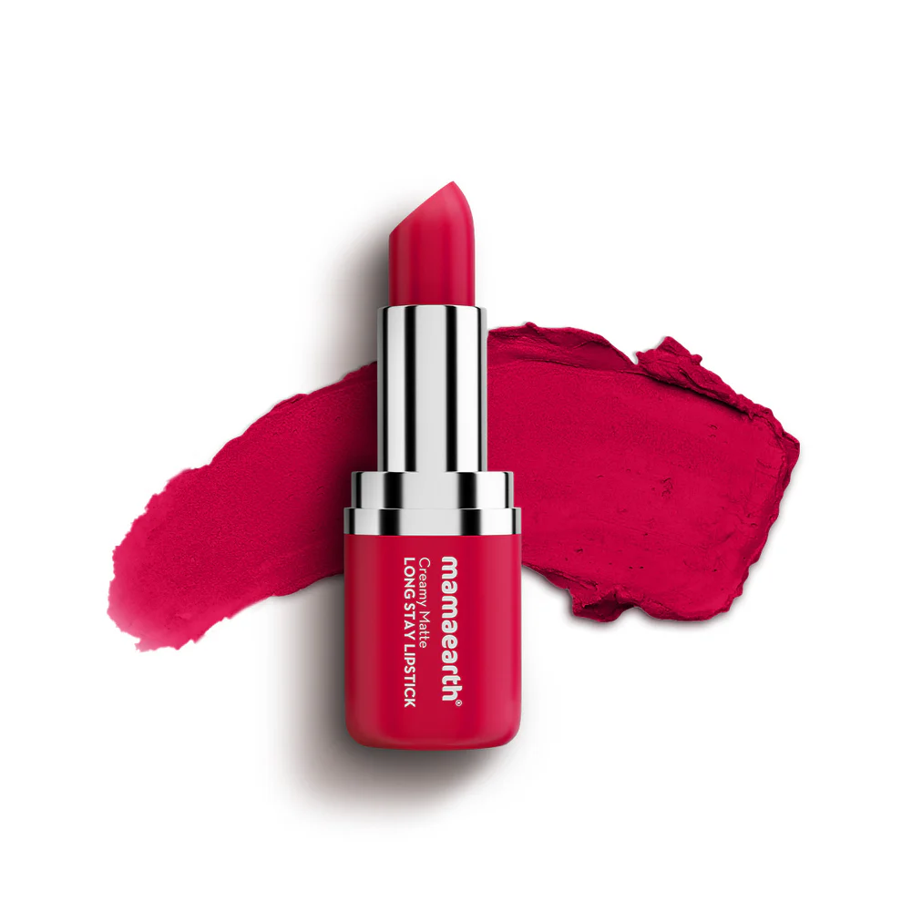 Creamy Matte Long Stay Lipstick with Murumuru Butter and Vitamin E - 4.2g | Tulip Magenta