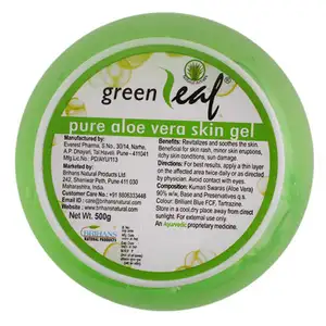  Green Leaf Pure Aloe Vera Skin Gel 500 gm