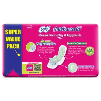 Sofy Anti Bacteria Sanitary Pads XL, 48 Count