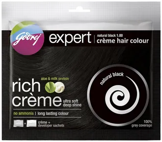  Godrej Expert Rich Creme Black Colour, 20 gm