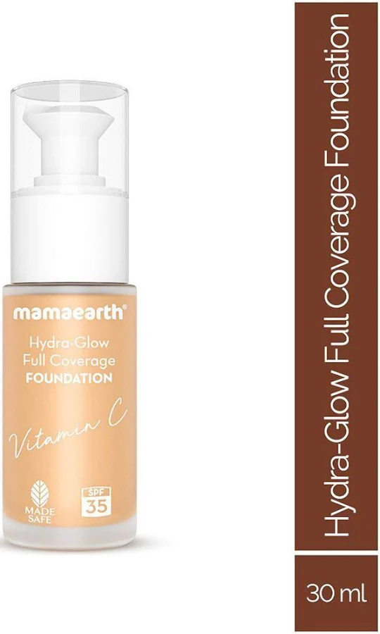 Hydra-Glow Full Coverage Foundation With Vitamin C & Turmeric - 30 ml | Crème Glow