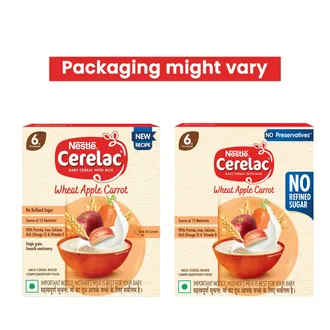 CERELAC WHEAT APPLE CARROT 6M+300G REF