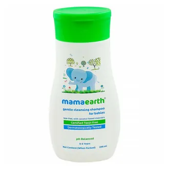 Mamaearth Gentle Cleansing Shampoo for Babies 0 to 5 Years, 200 ml