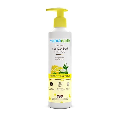 Lemon Anti-Dandruff Shampoo with Lemon & Aloe Vera for up to 100% Dandruff & Itch-free Scalp- 250 ml