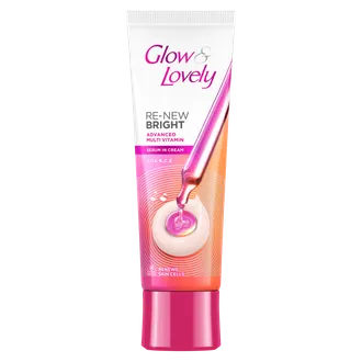  Glow & Lovely Re-New Bright Advanced Multi Vitamin Face Cream, 25 gm