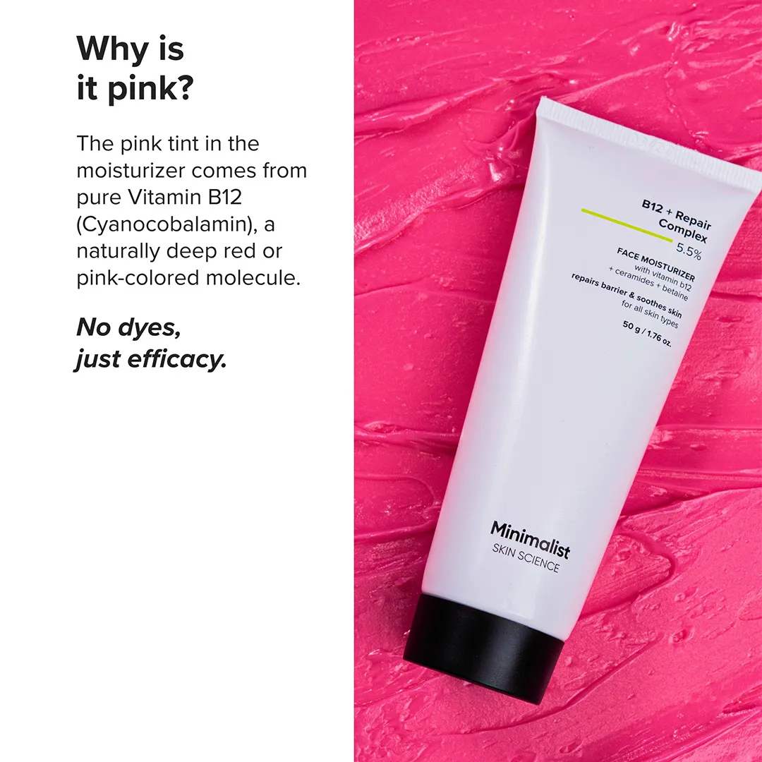Minimalist Vitamin B12 + Repair Complex 5.5% Face Moisturizer 50 gm