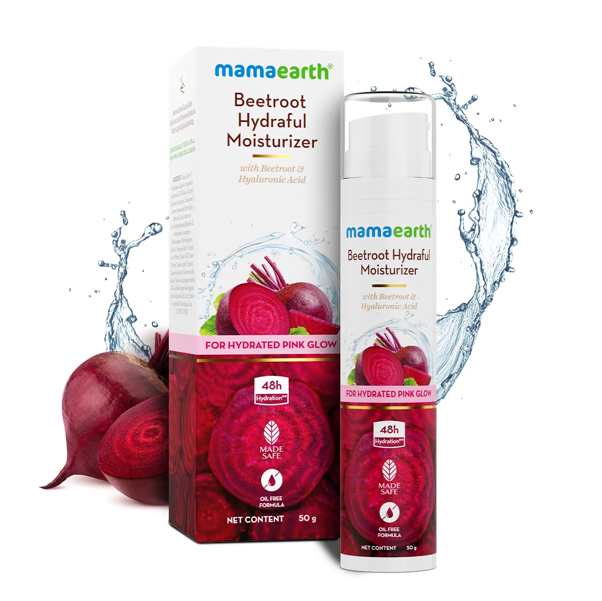 Beetroot Hydraful Moisturizer With Beetroot & Hyaluronic Acid For Hydrated Pink Glow - 50 ml