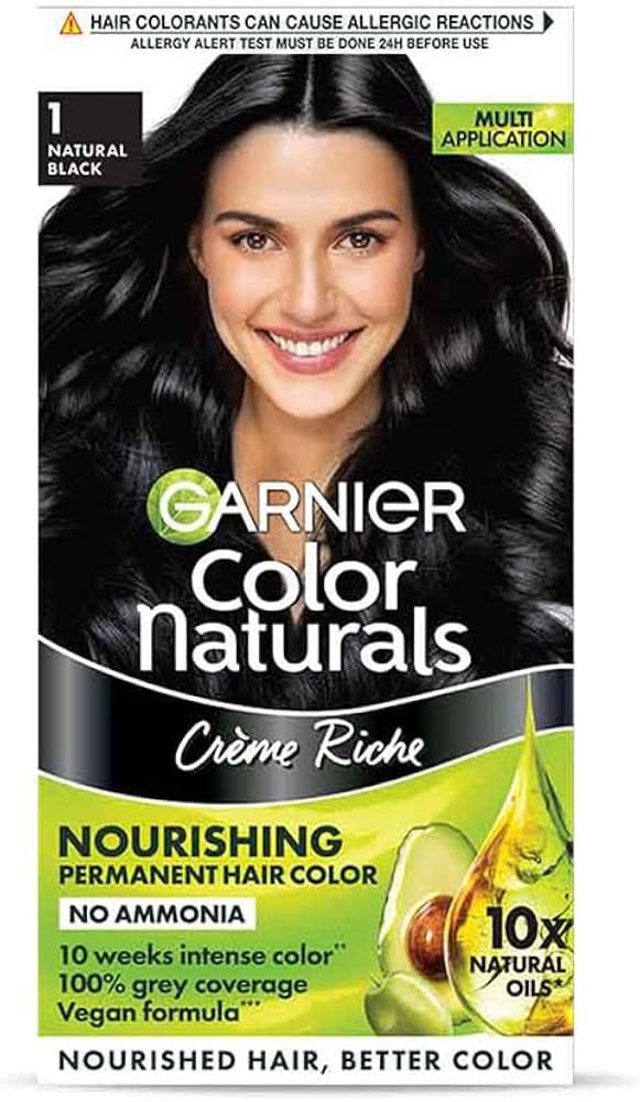 Garnier Color Naturals, Shade 1, Natural Black 70 ml + 60 ml