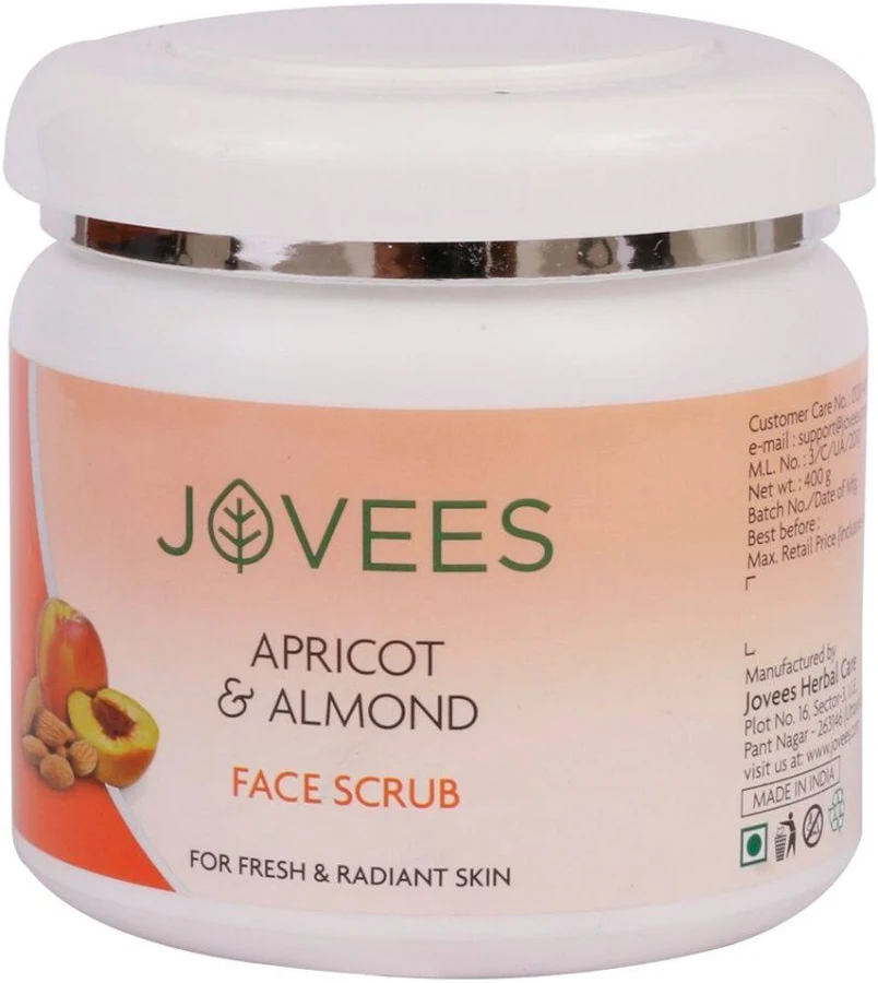 Jovees Apricot & Almond Face Scrub Infused With Wheatgerm Oil
