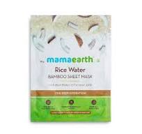 Rice Water Bamboo Sheet Mask with Rice Water and Coconut Milk for Deep Hydration - 25 g