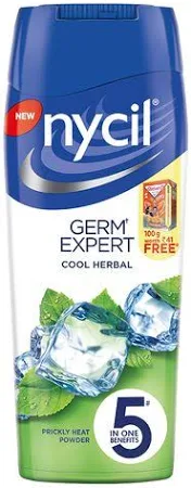 Nycil Prickly Heat Powder - Cool Herbal 150 g + 50 g Free
