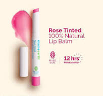 Rose Tinted Natural Lip Balm with Rose Oil and Castor Oil for 12 hrs Moisturized Lips - 2 g