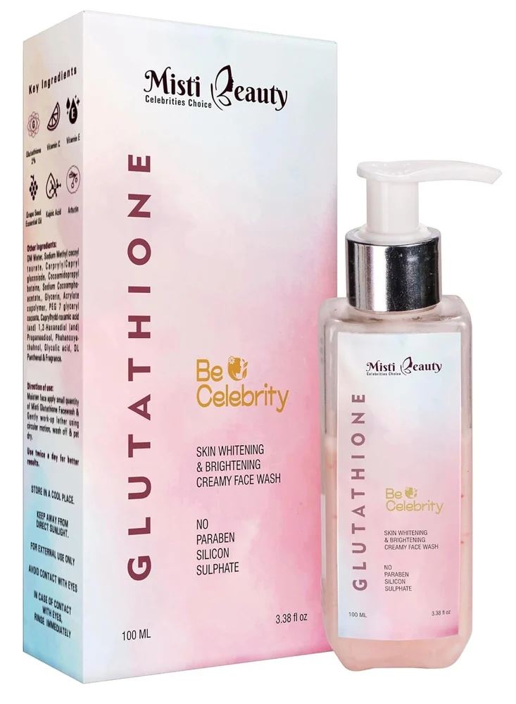 Misti Beauty Glutathione Skin Brightening Creamy Face Wash