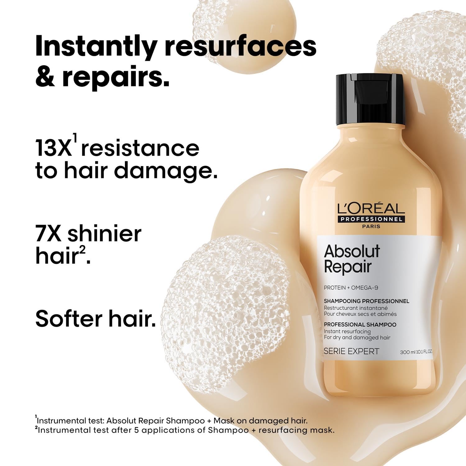 L'Oréal Professionnel Absolut Repair Shampoo for Dry & Damaged Hair - 300ml 