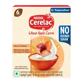 CERELAC WHEAT APPLE CARROT 6M+300G REF