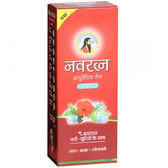  Navratna Ayurvedic Cool Hair Oil, 45 ml