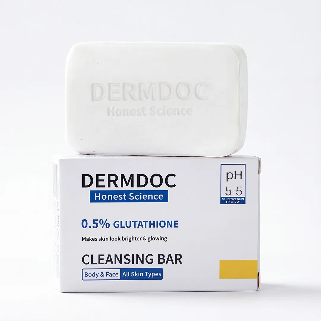 DERMDOC 0.5% Glutathione Cleansing Soap Bar (75 gm)