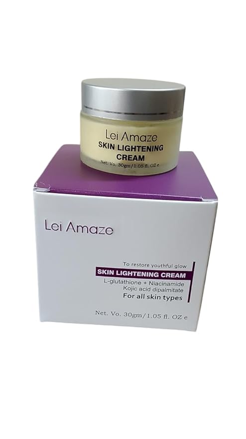 Lei Amaze skin Lightening cream L-glutathione+Niacinamide Kojic acid dipalmitate F or All Skin Type