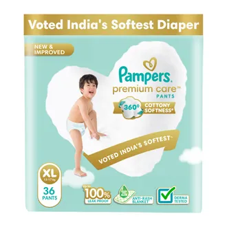 Pampers Premium Care Diaper Pants XL, 36 Count