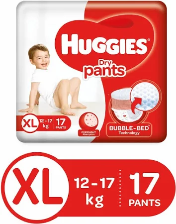 HUGGIES DRY PANTS XL 16'S