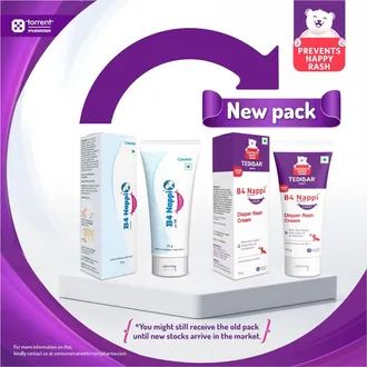 B4 Nappi Baby Diaper Rash Cream, 75G
