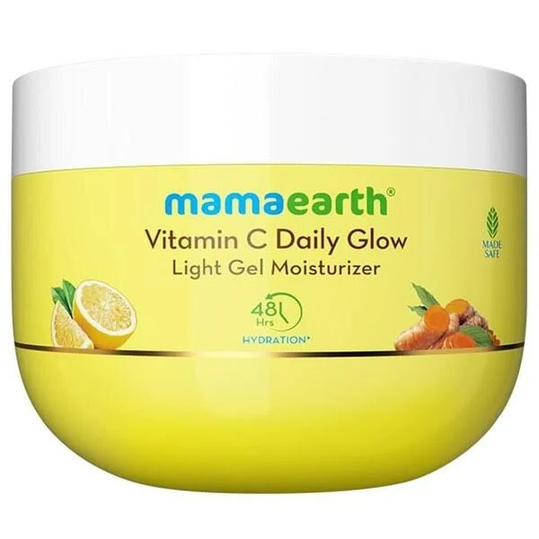 Vitamin C Daily Glow Light Gel Moisturizer with Vitamin C & Turmeric for Skin Brightening - 200 g