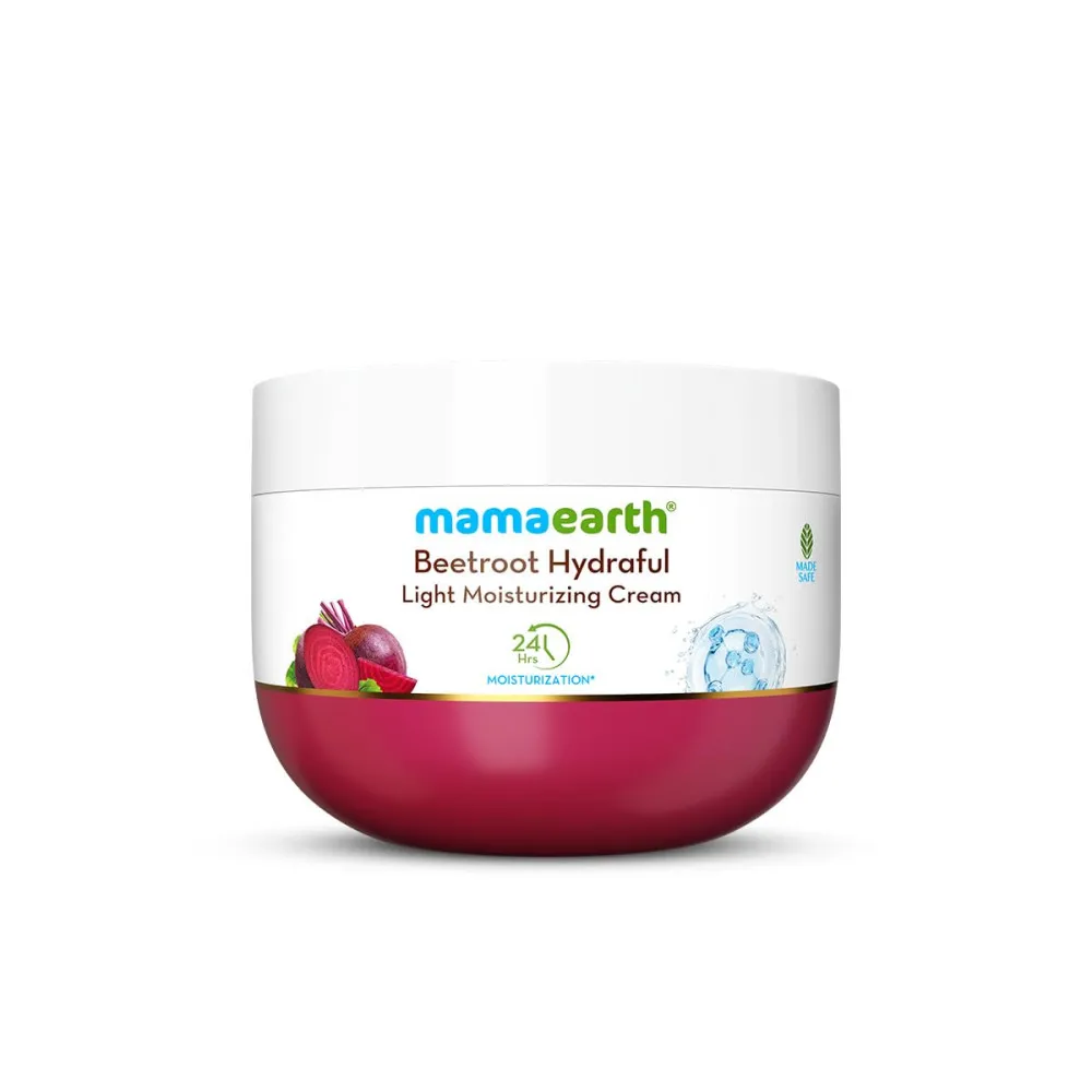 Mamaearth Beetroot Hydraful Moisturizing Cream with Hyaluronic Acid 50g 