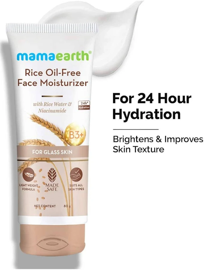 Mamaearth Rice Oil-Free Face Moisturizer 80 g