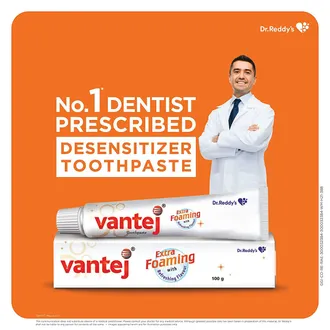 Vantej Extra Foaming Toothpaste, 100 gm