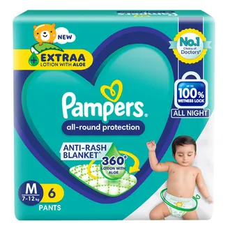 Pampers All-Round Protection Diaper Pants Medium, 6 Count