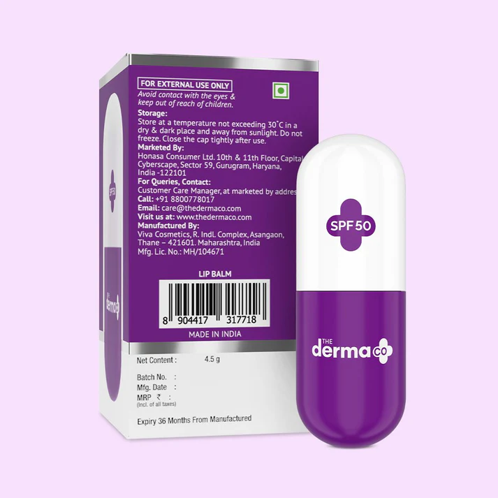 1% Ceramide Complex Lip Balm with Ceramides & Vitamin E, SPF 30 PA++ for Dry & Chapped Lips - 4g