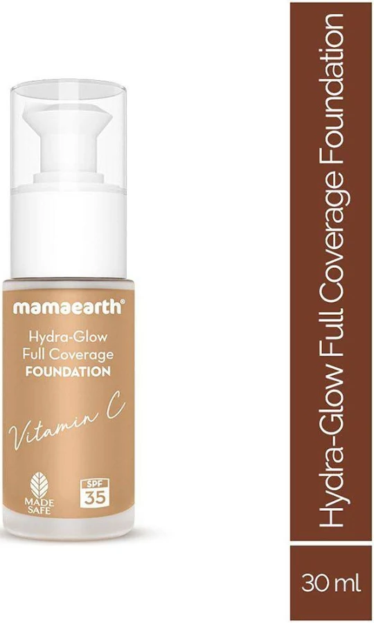 Hydra-Glow Full Coverage Foundation With Vitamin C & Turmeric - 30 ml | Nude Glow