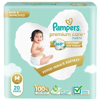 Pampers Premium Care Diaper Pants Medium, 20 Count