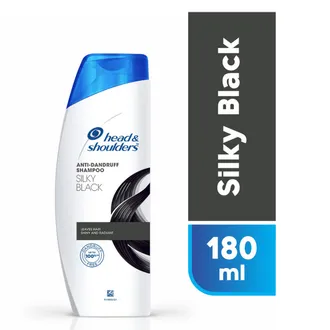  Head & Shoulders Anti-Dandruff Silky Black Shampoo, 180 ml