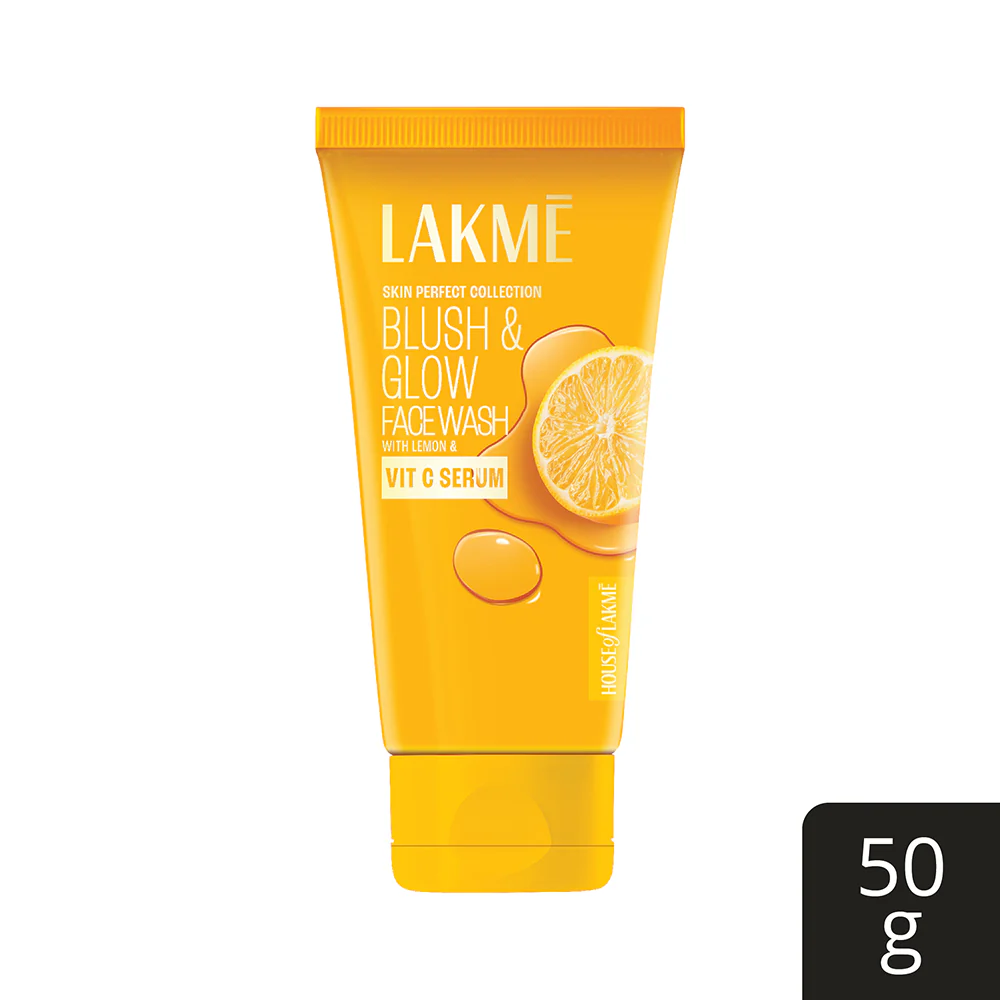 lakme blust & glow face wash