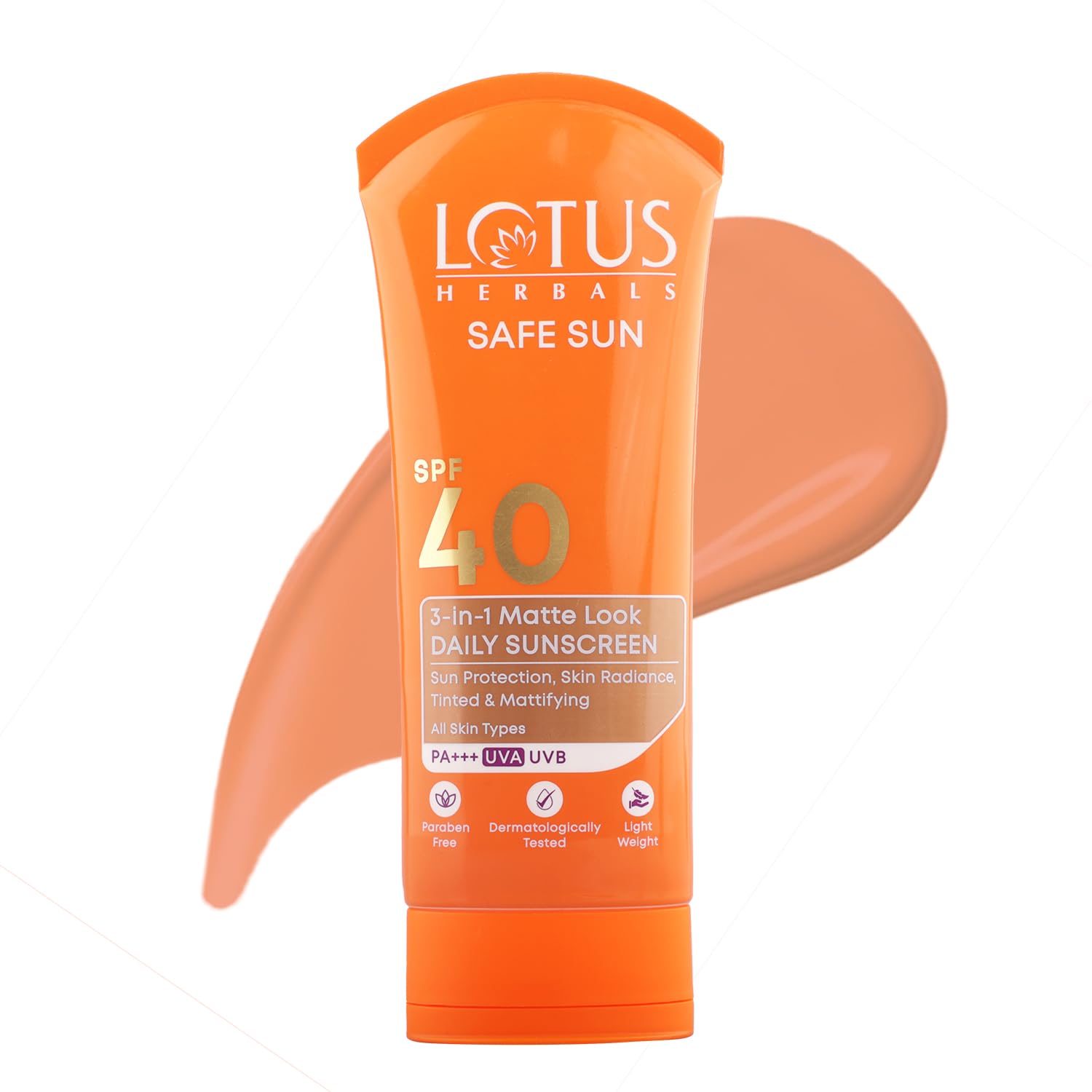 LOTUS SAFE SUN 3IN1 MATTE GEL LOOK SPF40 50G
