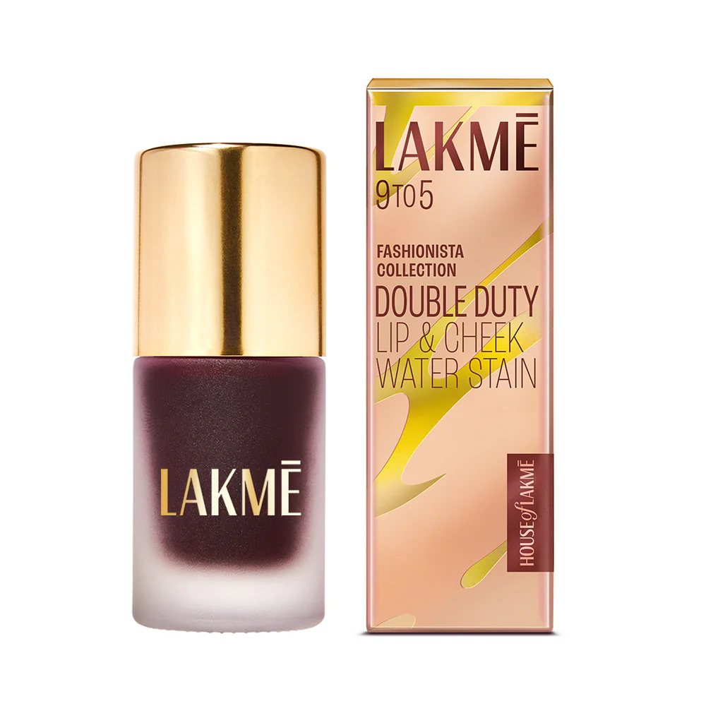 lakme 9 to 5 double duty lip & cheek water stain