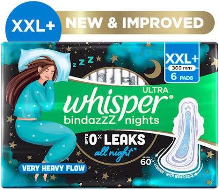 WHISPER BINDAZZ NIGHTS  XXL WINGS  6'S