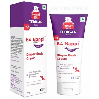B4 Nappi Baby Diaper Rash Cream, 75G
