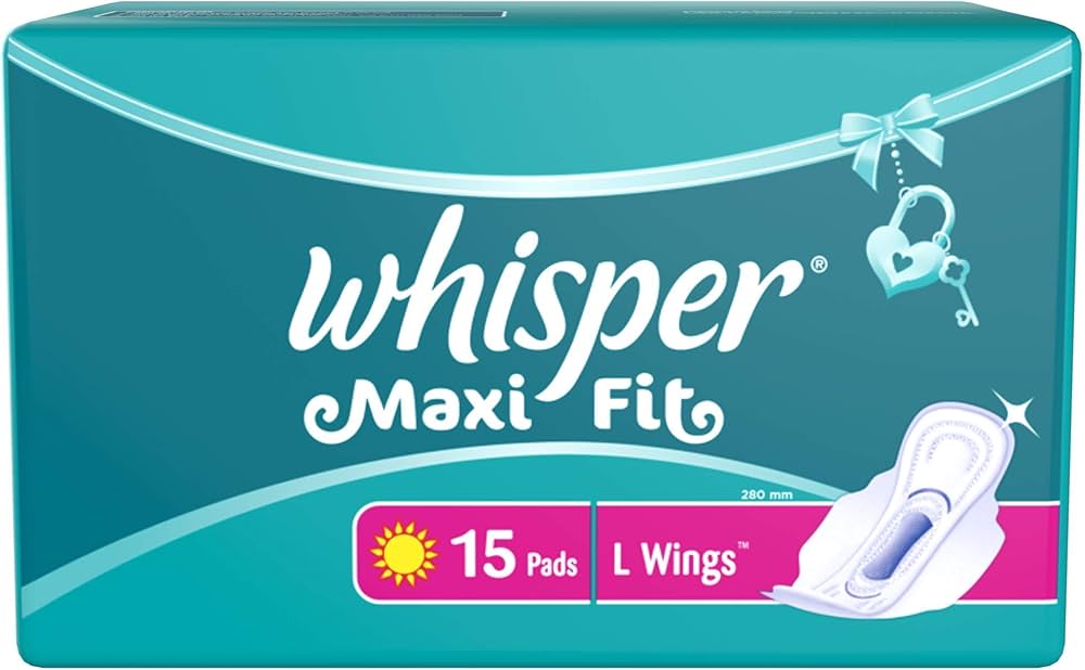whisper maxi fit wings l 15's