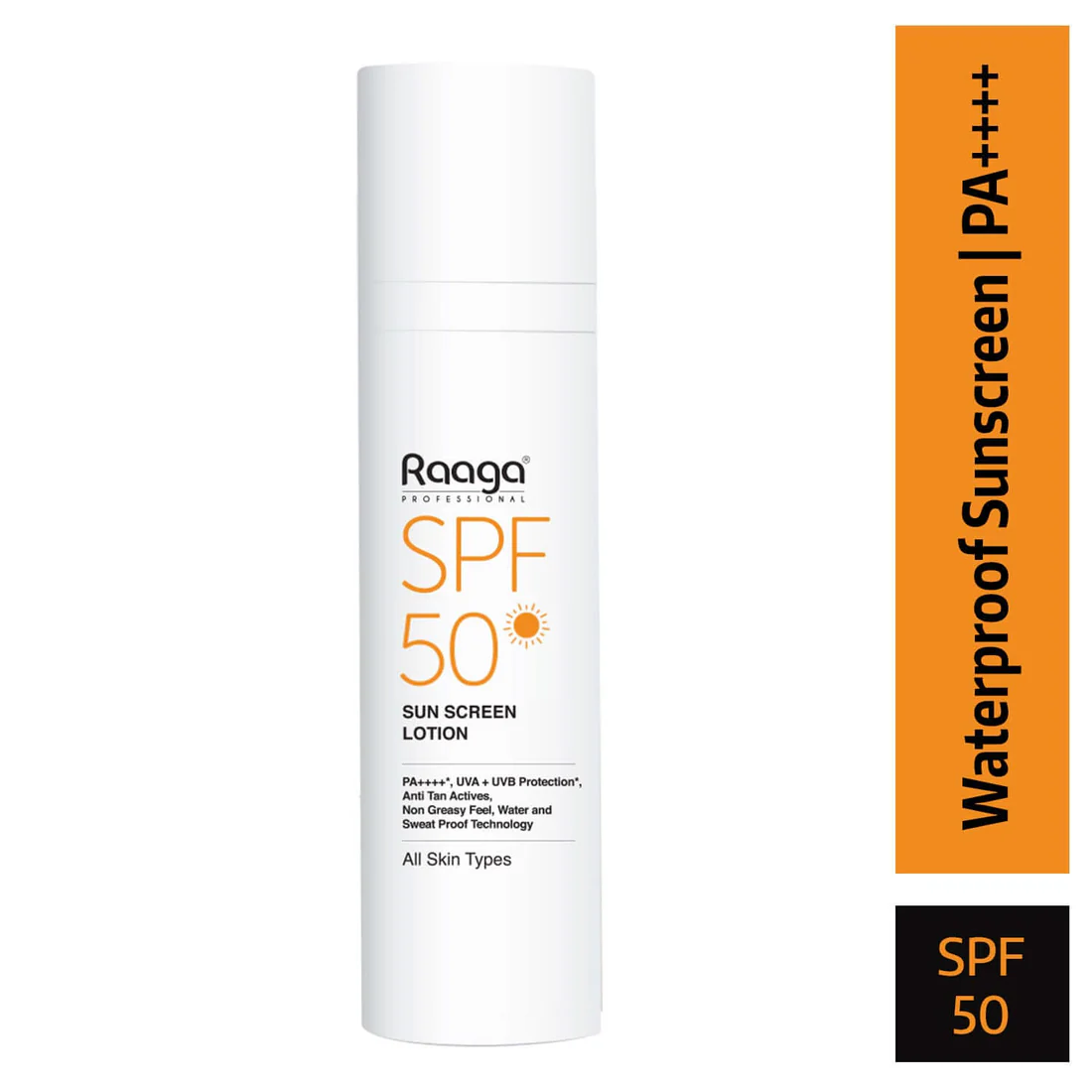 Raaga Professional Spf 50 Pa++++ Sunscreen Lotion With Uva + Uvb Protection, All Skin Types, 55 Ml