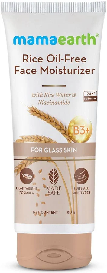 Rice Oil-Free Face Moisturizer With Rice Water & Niacinamide for Glass Skin - 80 g